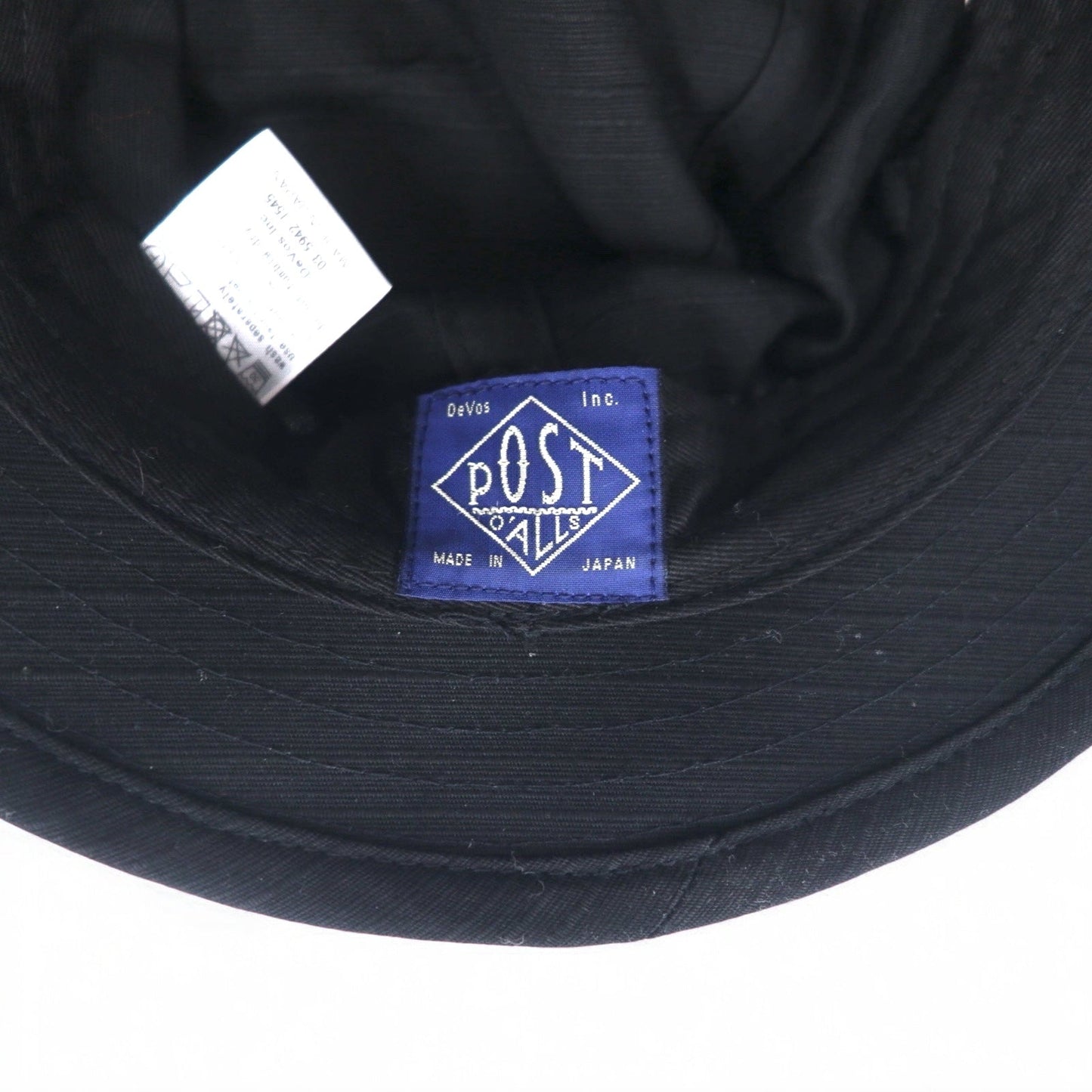 POST O'ALLS ツイル バケットハット FREE ブラック 1972-RBL Bucket 2 ribby twill black 日本製