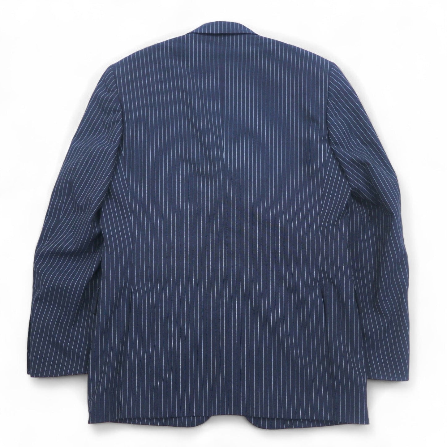 IASON TOKYO ( SADA ) 3B スーツ セットアップ L ネイビー ストライプ ウール センタープレス