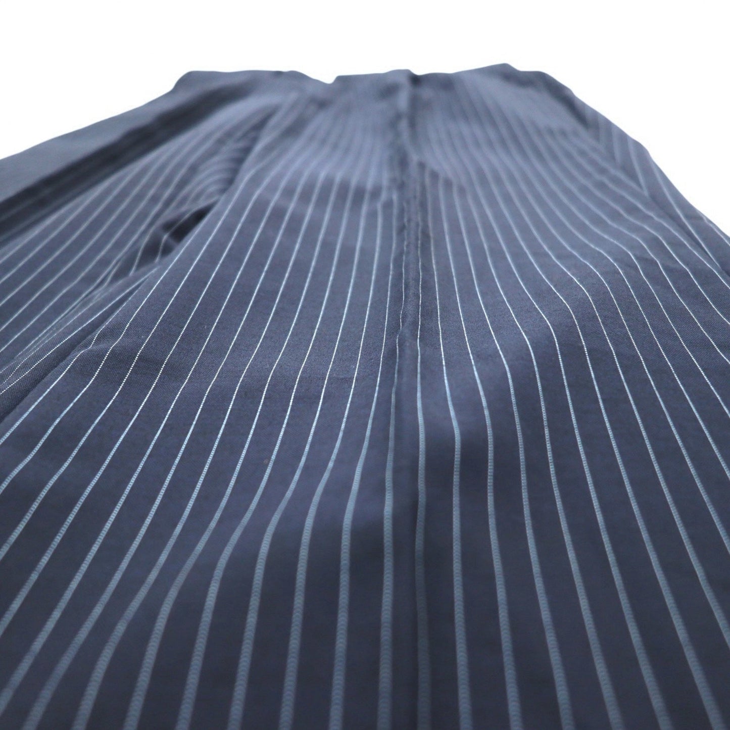 IASON TOKYO ( SADA ) 3B スーツ セットアップ L ネイビー ストライプ ウール センタープレス