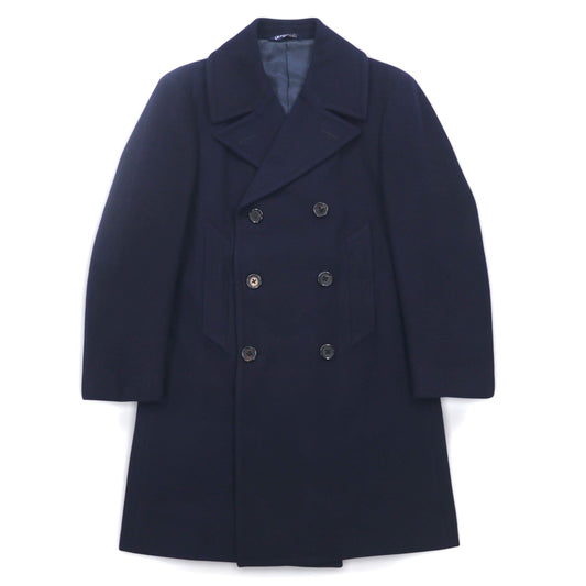 Polo by Ralph Lauren ダブル チェスターコート M ネイビー ウール インパクト21 日本製