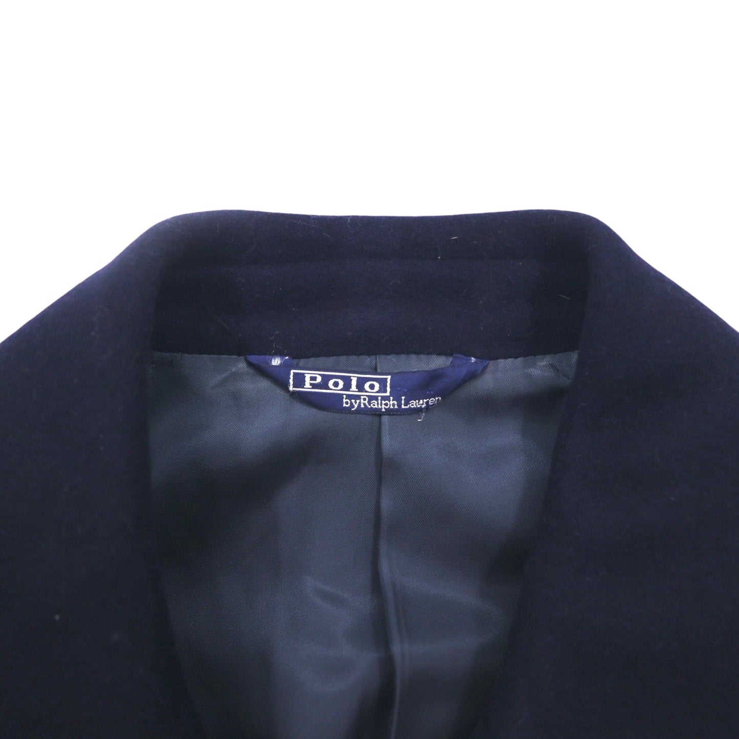 Polo by Ralph Lauren ダブル チェスターコート M ネイビー ウール インパクト21 日本製