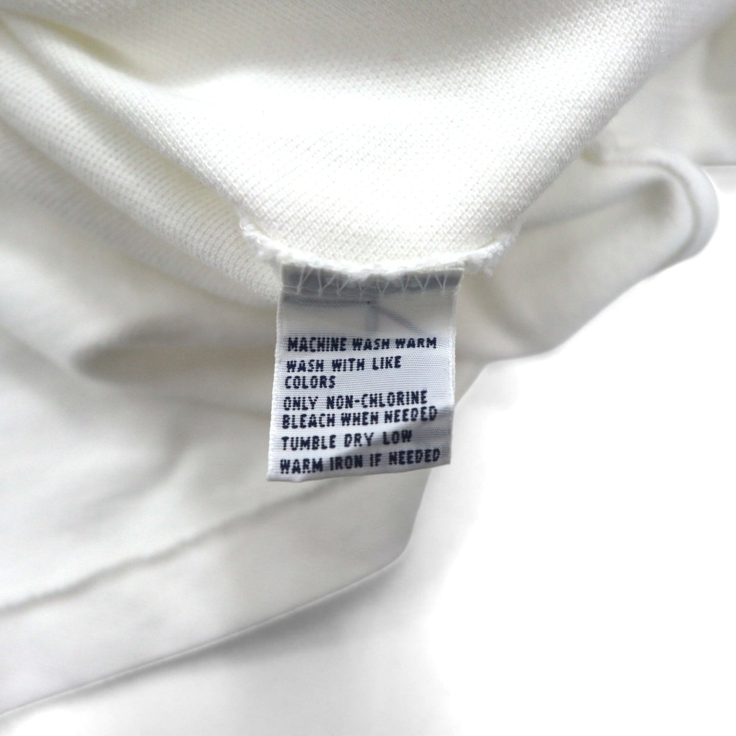 Polo by Ralph Lauren 90年代 ポロシャツ 2XL ビッグサイズ ホワイト コットン 鹿の子 スモールポニー刺繍