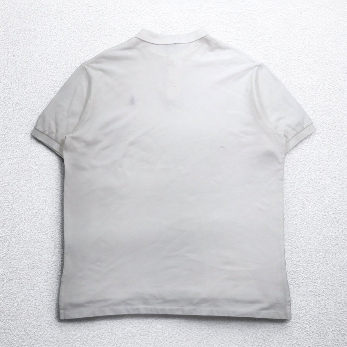 Polo by Ralph Lauren 90年代 ポロシャツ 2XL ビッグサイズ ホワイト コットン 鹿の子 スモールポニー刺繍