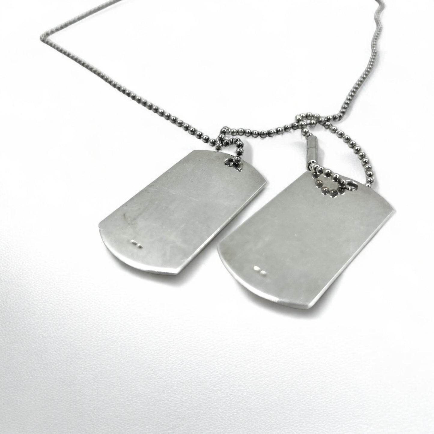 GUCCI ドッグタグ 2WAY ボールチェーン ネックレス ペンダント キーホルダー シルバー 925 イタリア製