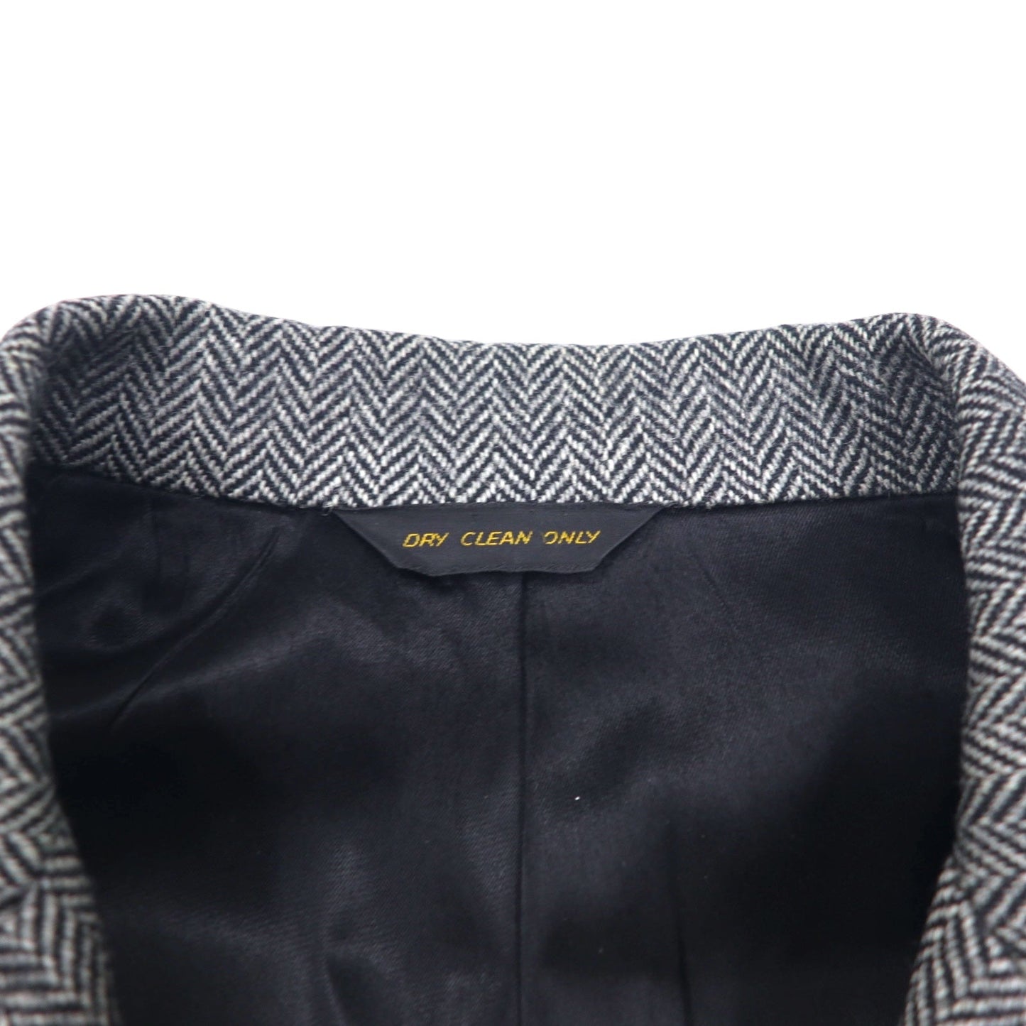 EAGLE CLOTHES 70年代 ツイード チェスターコート L グレー ウール ヘリンボーン  GUNTER'S