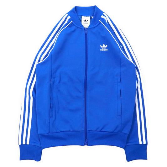 adidas originals ATP型 トラックジャケット ジャージ S ブルー ポリエステル ダブルジップ 3ストライプス トレフォイルロゴ SST TRACK JACKET BLUEBIRD ED6053