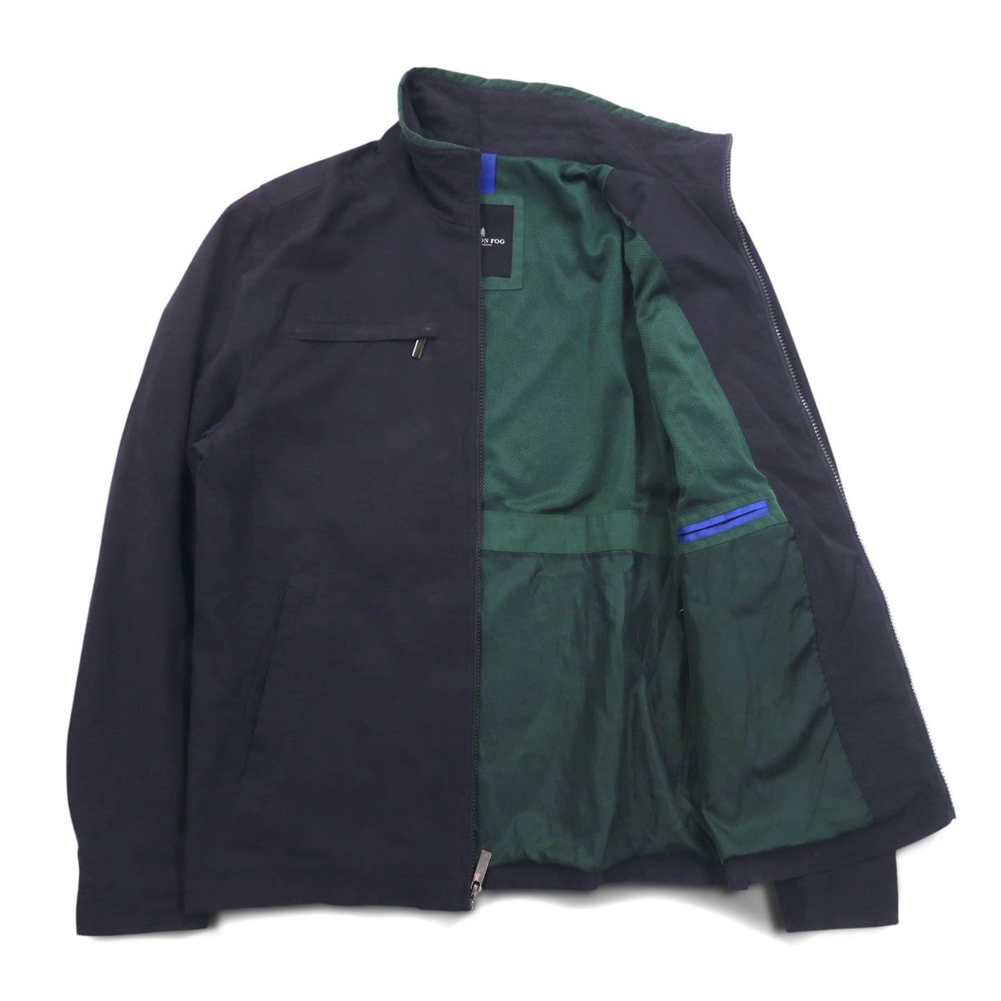 LONDON FOG ピーチスキン スウィングトップ ハリントンジャケット L ブラック ハイネック