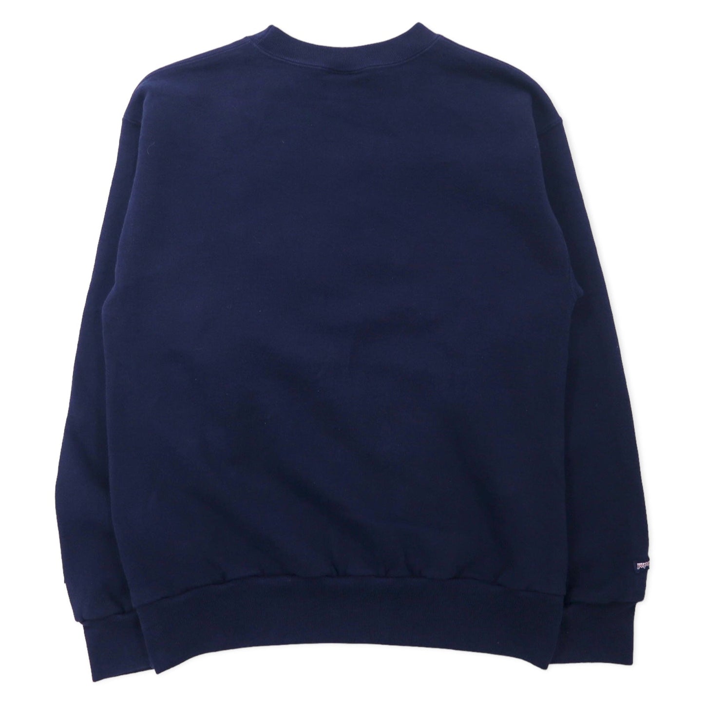 JAN SPORT USA製 90年代 カレッジ刺繍 スウェット M ネイビー コットン UNIVERSITY OF ALUMNI MISSISSIPPI