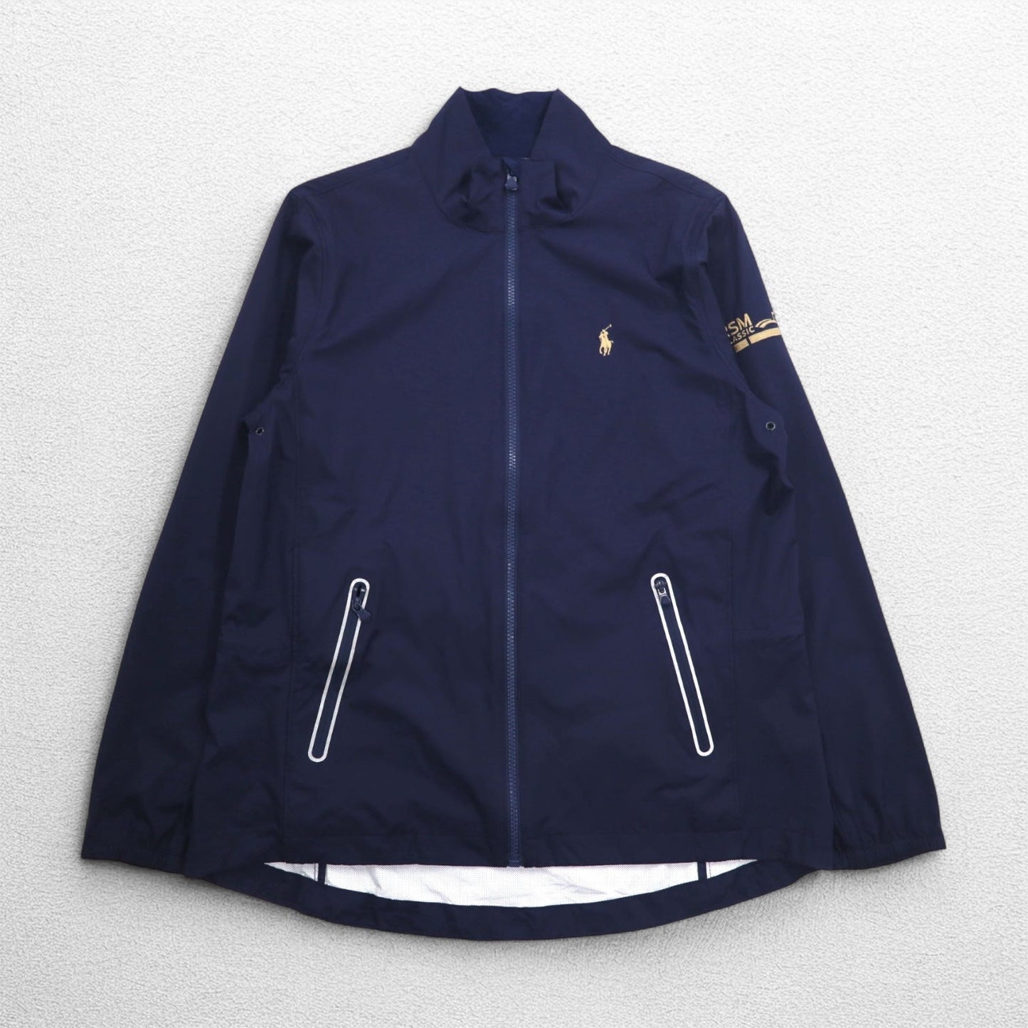 POLO GOLF RALPH LAUREN シェルジャケット ナイロンジャケット M ネイビー 防水 ストレッチ RSM CLASSIC スモールポニー刺繍