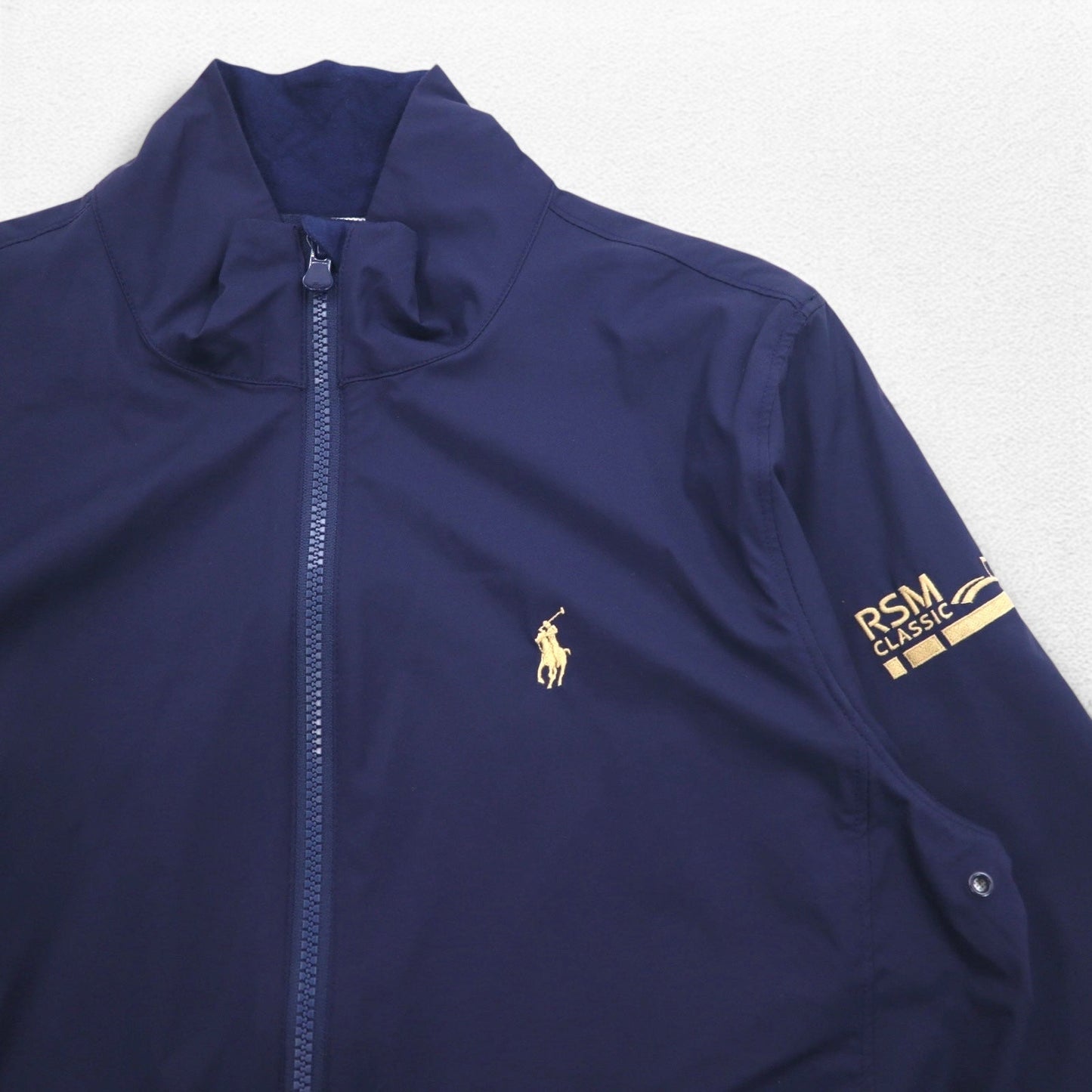 POLO GOLF RALPH LAUREN シェルジャケット ナイロンジャケット M ネイビー 防水 ストレッチ RSM CLASSIC スモールポニー刺繍