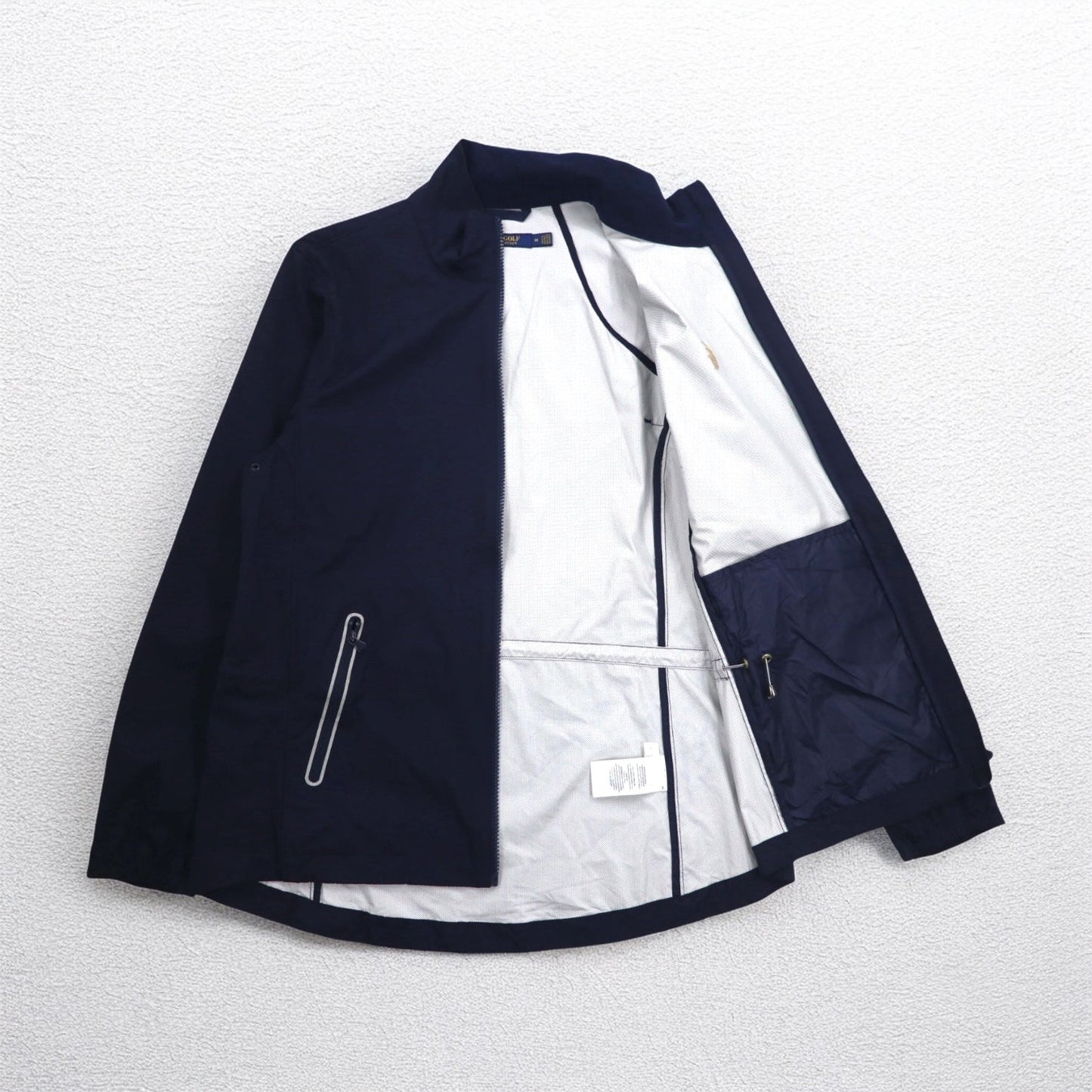 POLO GOLF RALPH LAUREN シェルジャケット ナイロンジャケット M ネイビー 防水 ストレッチ RSM CLASSIC スモールポニー刺繍