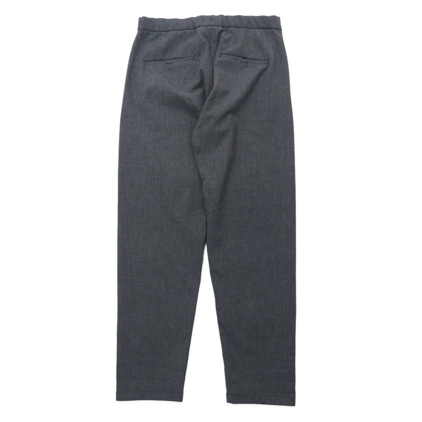YAECA イージー スラックスパンツ S グレー ポリエステル ERGONOMIC 14610 2WAY WIDE PANTS