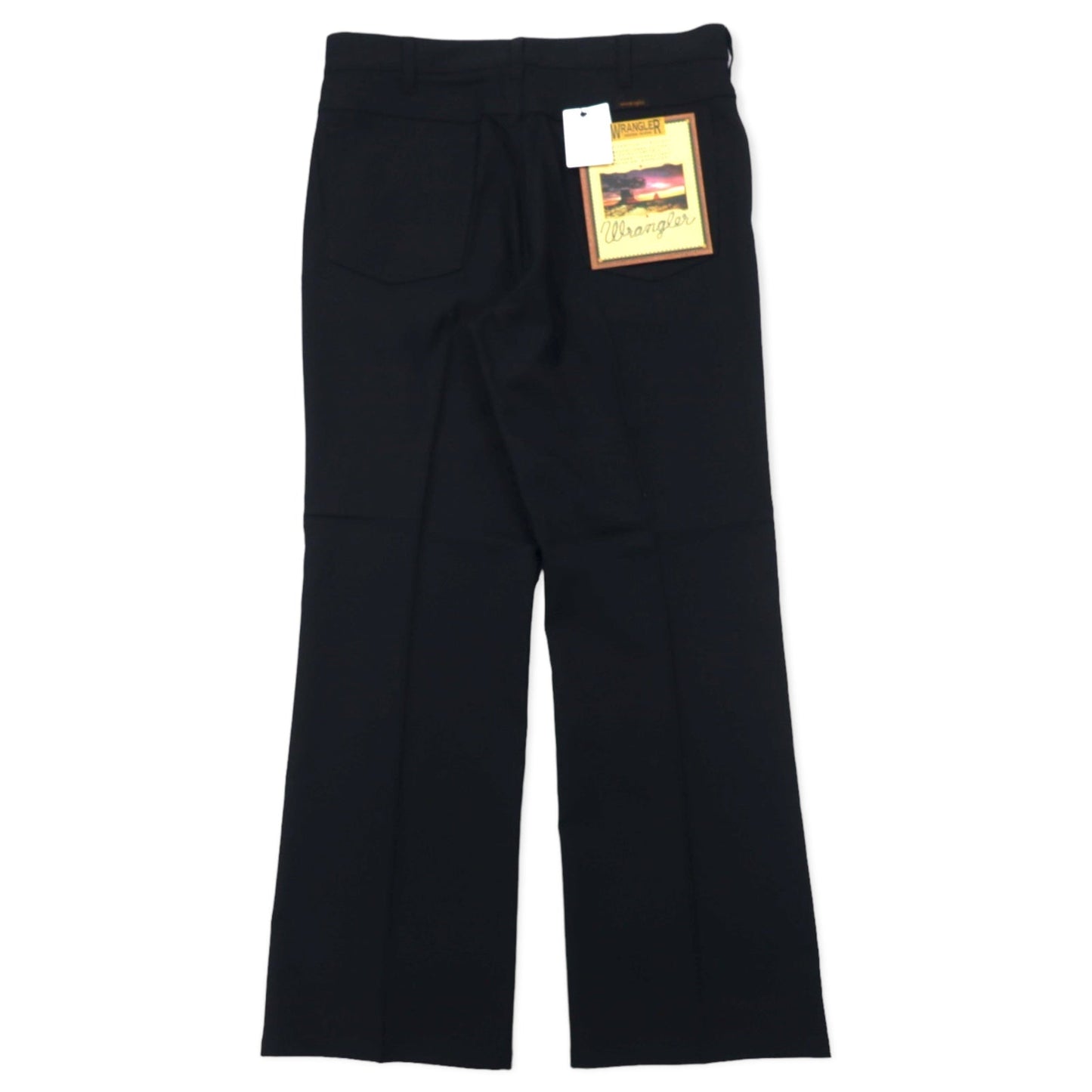 Wrangler ランチャー ドレス スラックスパンツ L ブラック ポリエステル センタープレス WRANCHER DRESS WI1141-75S 未使用品