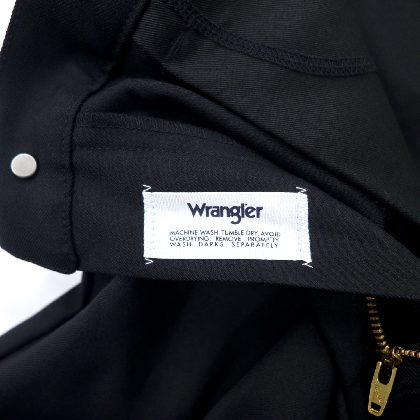 Wrangler ランチャー ドレス スラックスパンツ L ブラック ポリエステル センタープレス WRANCHER DRESS WI1141-75S 未使用品