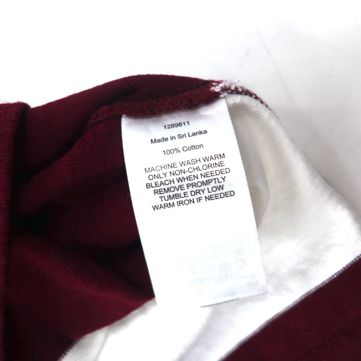 RALPH LAUREN ビッグポニー ラガーシャツ S ホワイト ボルドー ボーダー ナンバリング