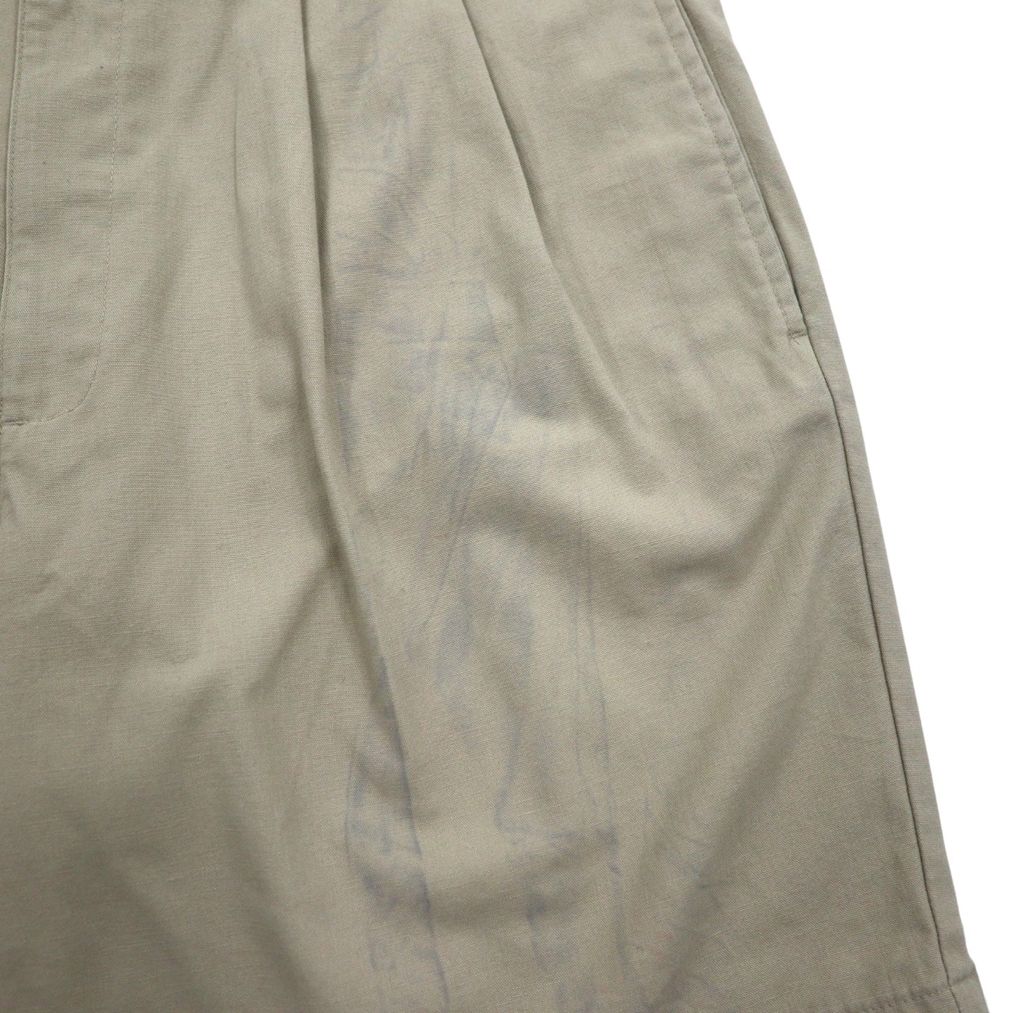 DOCKERS ( Levi's ) ダック キャンバス タック ショートパンツ ハーフパンツ L ベージュ コットン
