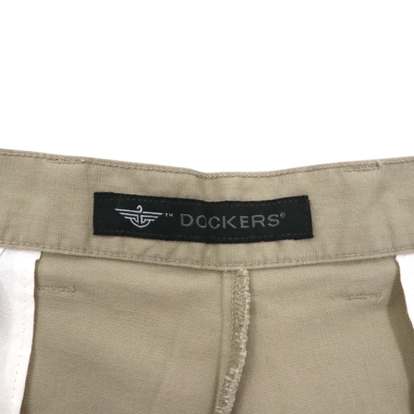 DOCKERS ( Levi's ) ダック キャンバス タック ショートパンツ ハーフパンツ L ベージュ コットン