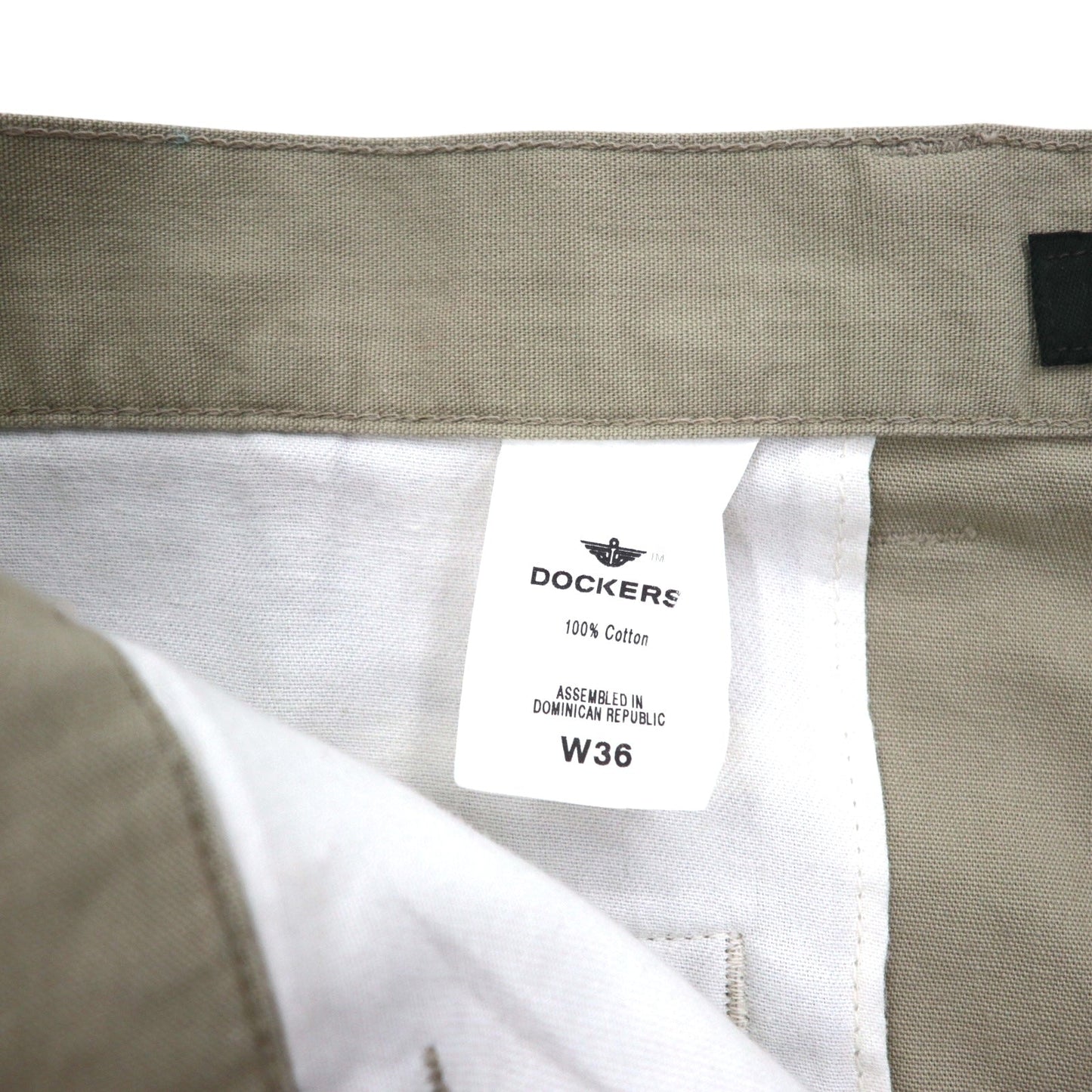 DOCKERS ( Levi's ) ダック キャンバス タック ショートパンツ ハーフパンツ L ベージュ コットン