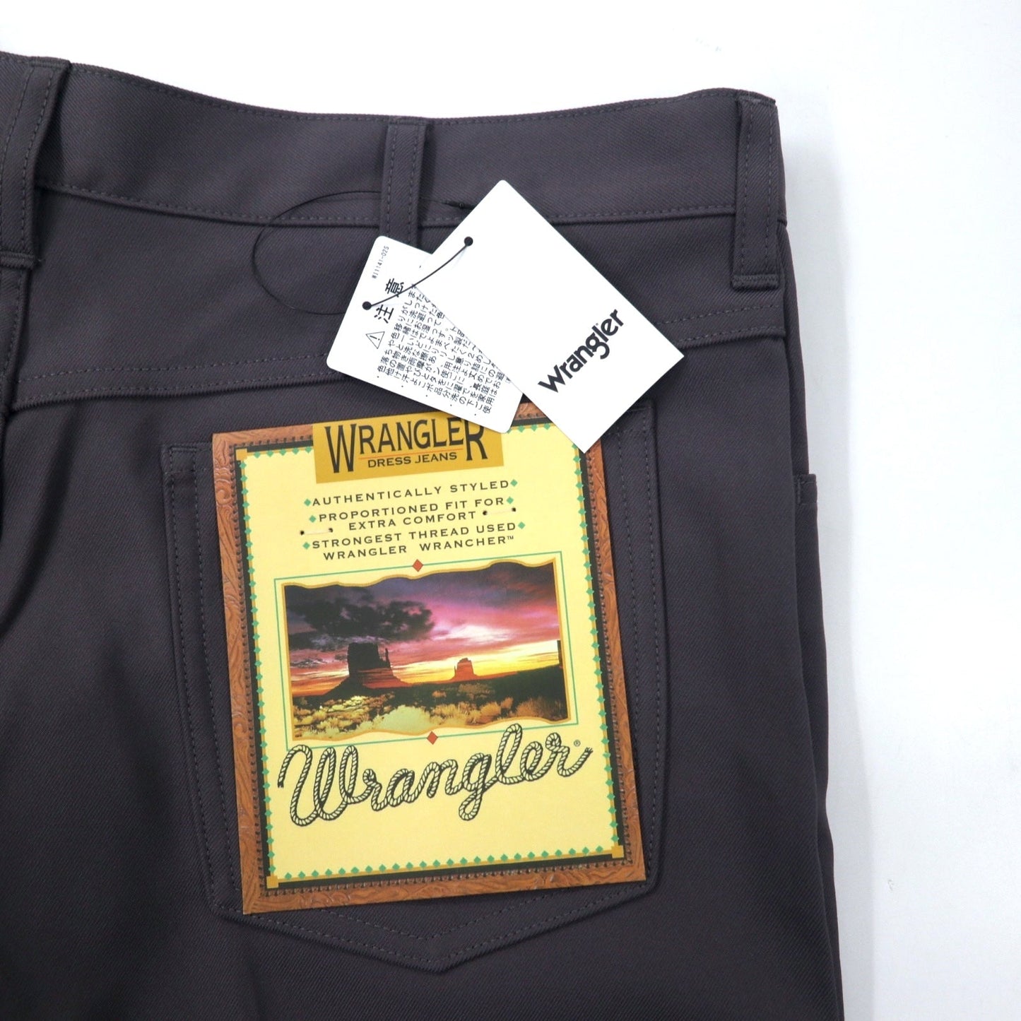 Wrangler ランチャー ドレス スラックスパンツ L グレー ポリエステル センタープレス WRANCHER DRESS WI1141-02S 未使用品