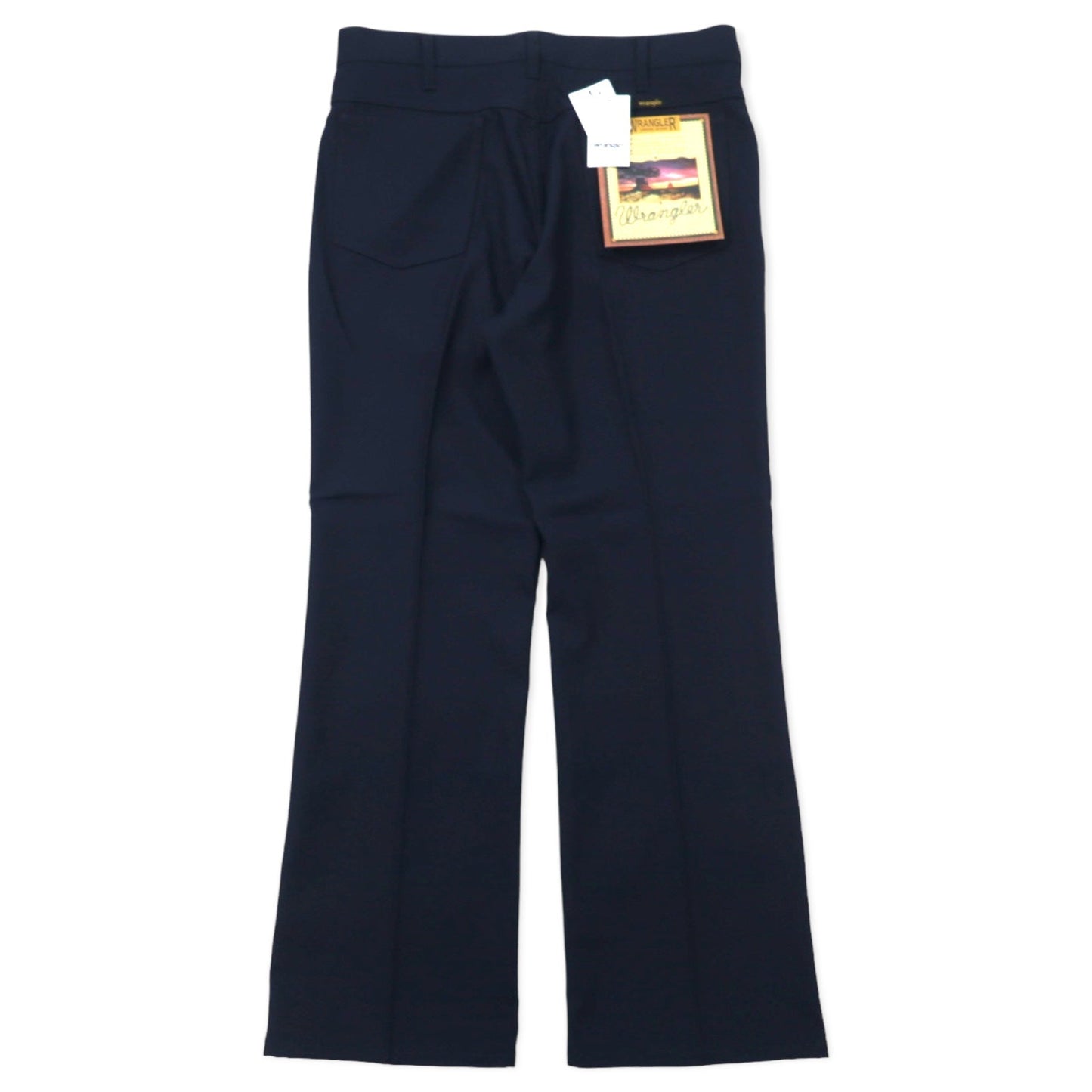 Wrangler ランチャー ドレス スラックスパンツ L ネイビー ポリエステル センタープレス WRANCHER DRESS WI1141-04L 未使用品