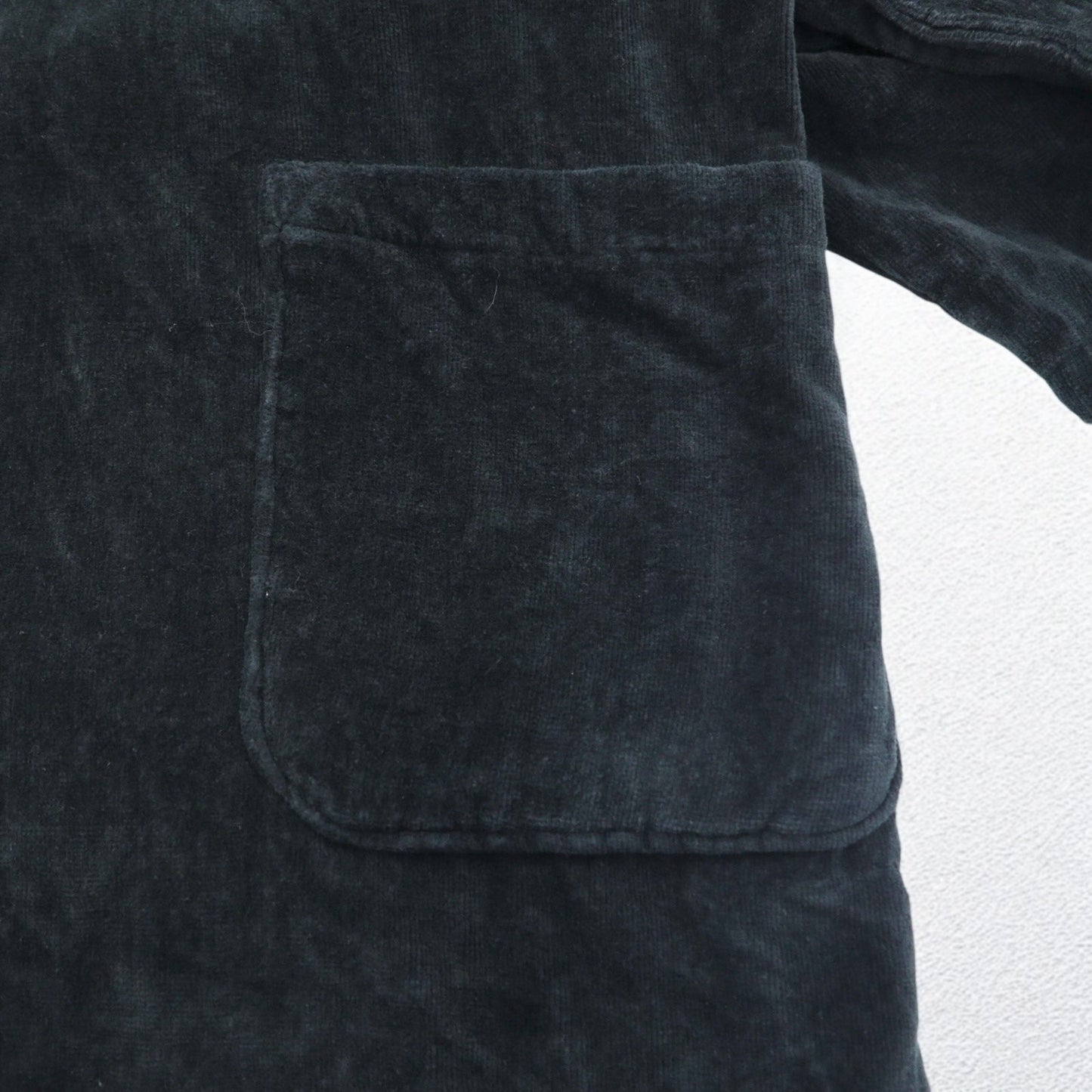 POLO RALPH LAUREN パイル ローブコート ガウン L/XL ブラック コットン ベルト付き