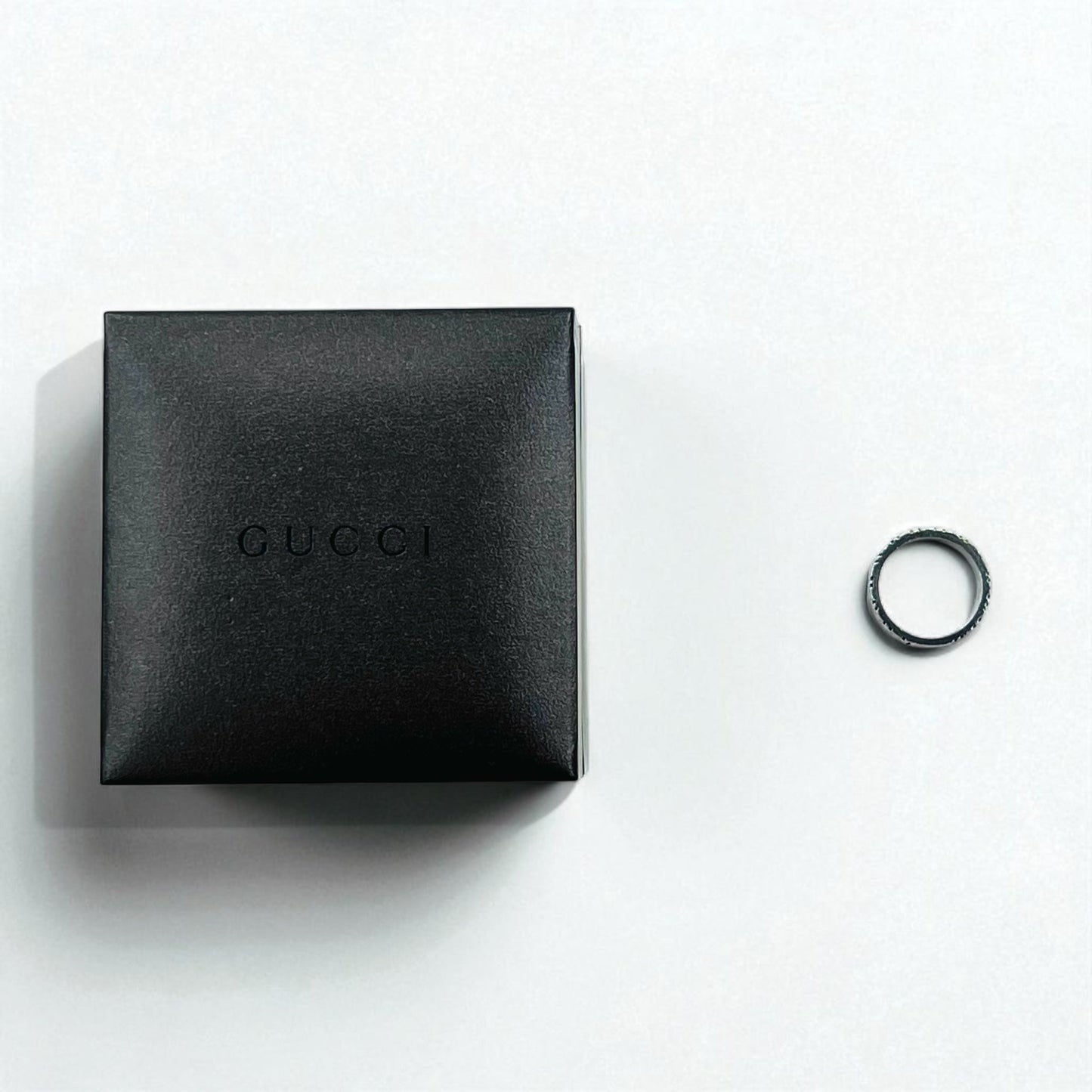 GUCCI シェリーライン ディアマンティッシマ リング 指輪 14号 シルバー Ag925 イタリア製