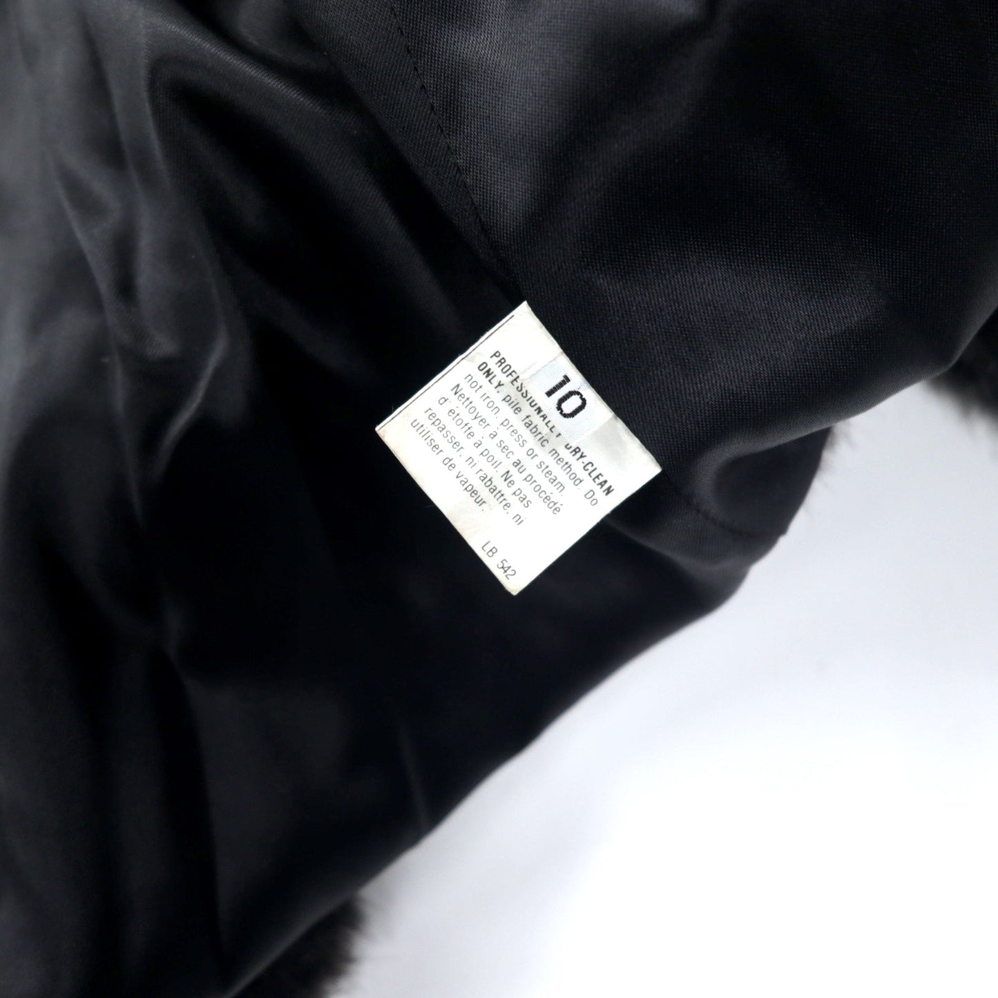 Monterey USA製 90年代 フェイクファージャケット ファーコート 10 ブラック アクリル