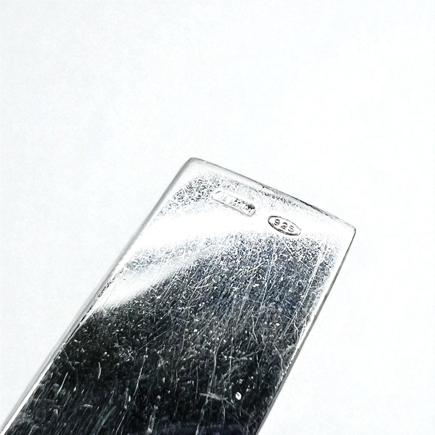 GUCCI トレードマーク Gモチーフ ロゴプレート チェーン ネックレス ペンダント SV925 イタリア製