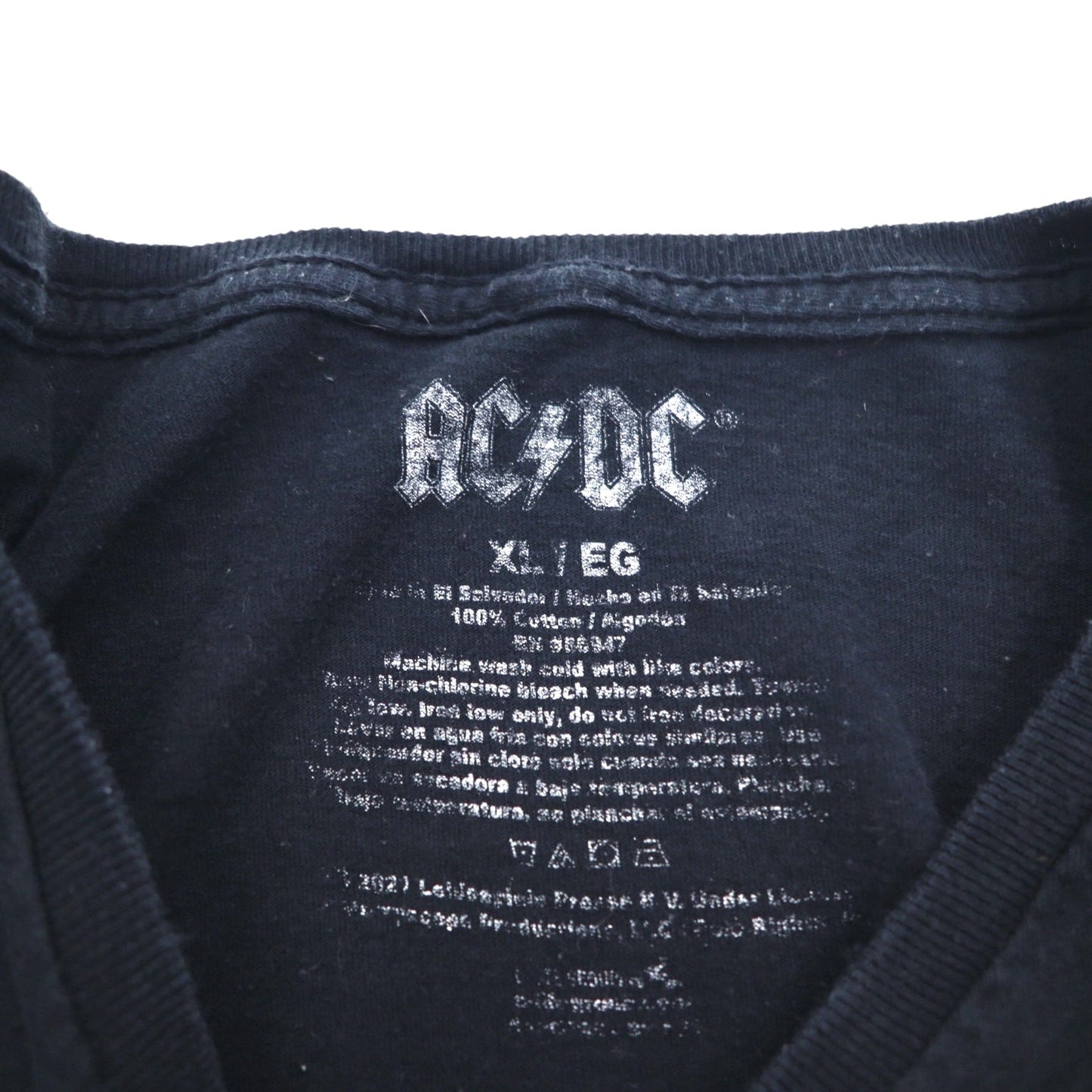 AC/DC 00年代 ロック バンド Tシャツ バンT XL ブラック コットン HIGH VOLTAGE