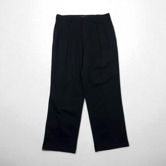 DOCKERS PREMIUM ( Levi's ) リラックスフィット 2タック ワイド チノパンツ L ネイビー コットン