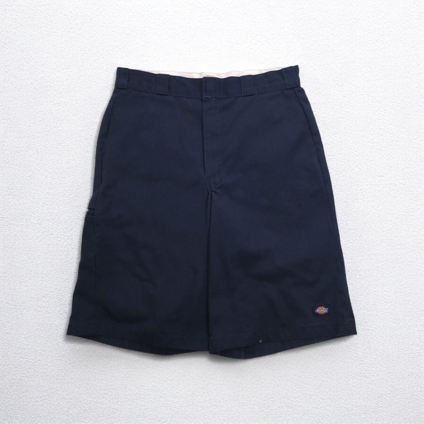 Dickies ハーフパンツ ワーク ショートパンツ L ネイビー ポリエステル コットン ホンジュラス製