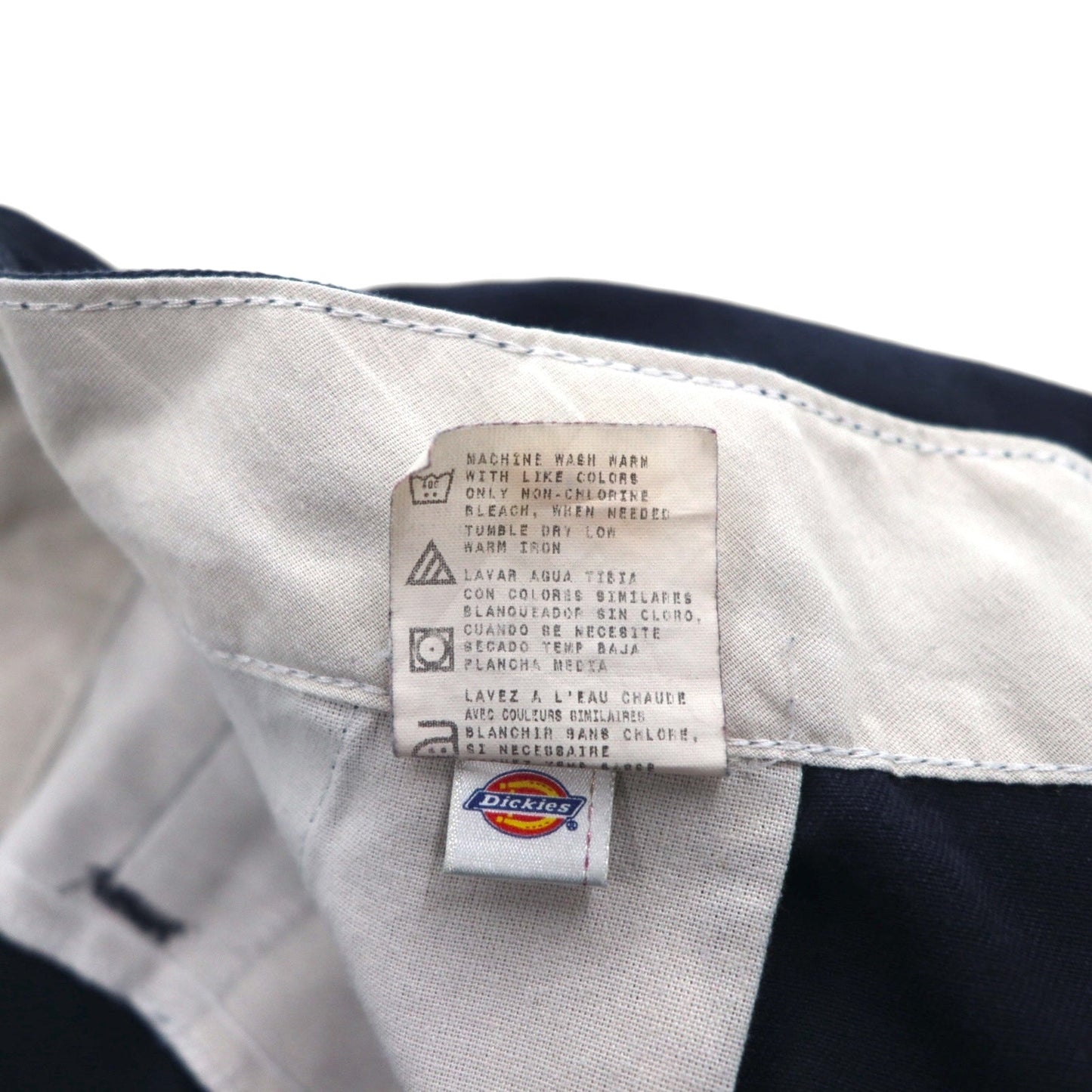 Dickies ハーフパンツ ワーク ショートパンツ L ネイビー ポリエステル コットン ホンジュラス製