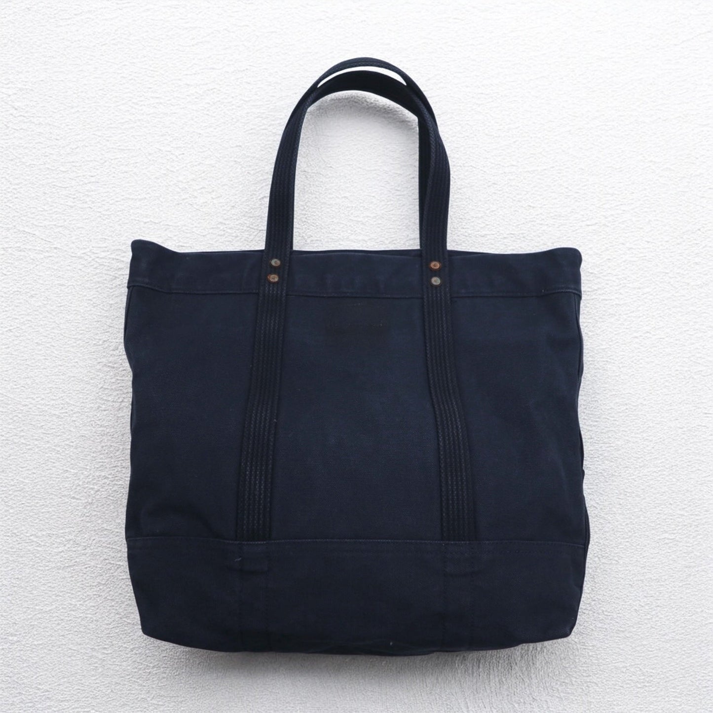 POLO RALPH LAUREN ビッグポニー キャンバス トートバッグ ネイビー ウォッシュ加工