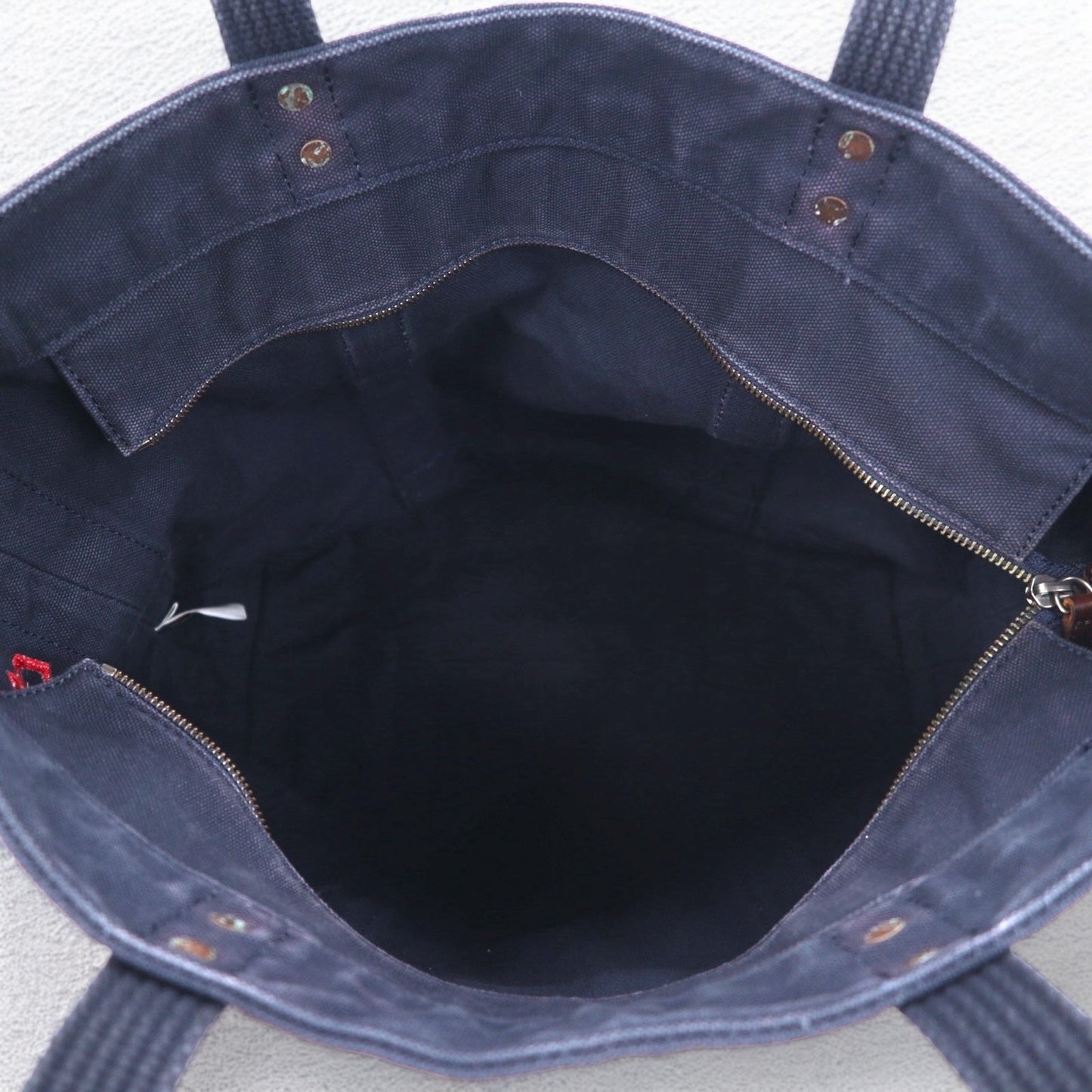 POLO RALPH LAUREN ビッグポニー キャンバス トートバッグ ネイビー ウォッシュ加工