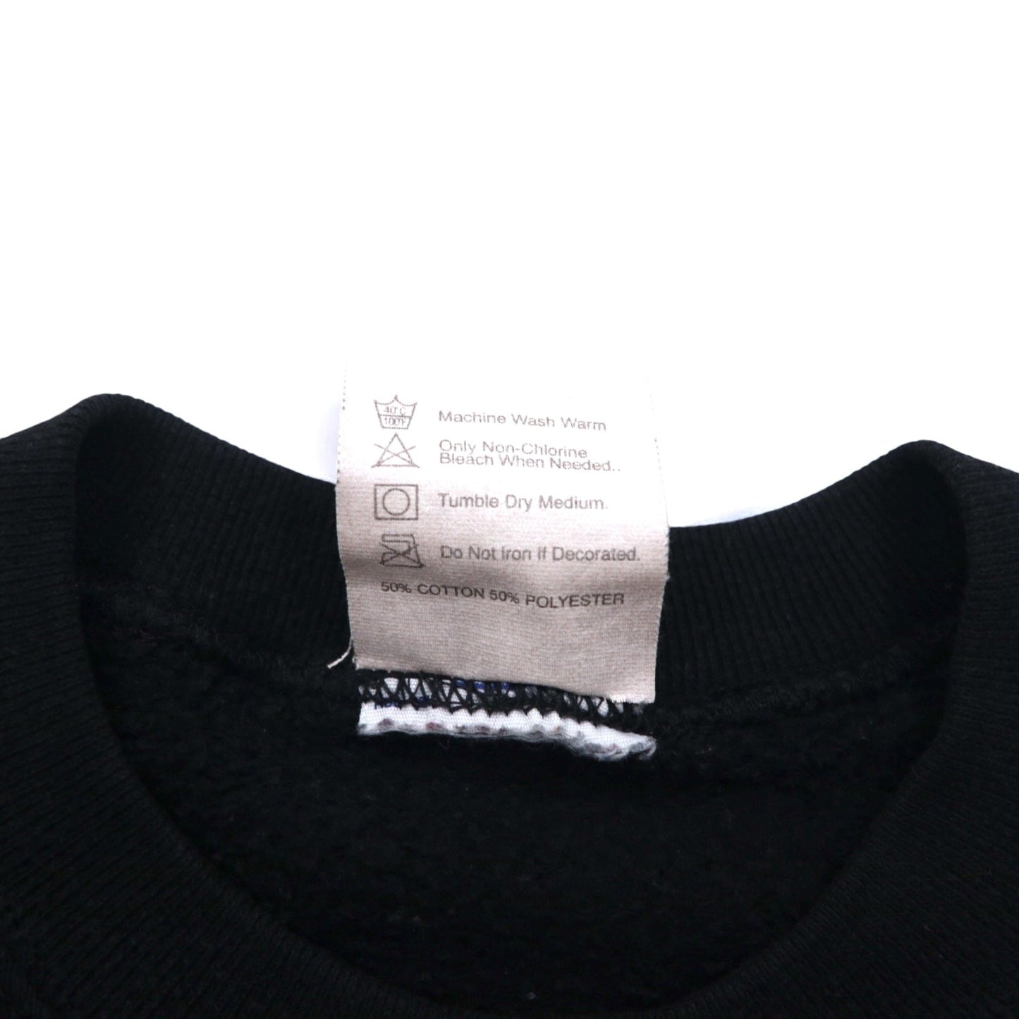 PLANET HOLLYWOOD 90年代 USA製 ロゴ刺繍 スウェット L ブラック コットン Orland