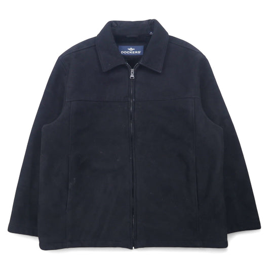 DOCKERS ( Levi's ) 90年代 フェイク ムートンジャケット XL ブラック ポリエステル