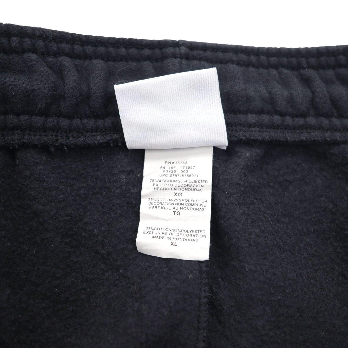 Champion ワイド スウェットパンツ XL ブラック コットン ポリエステル ホンジュラス製