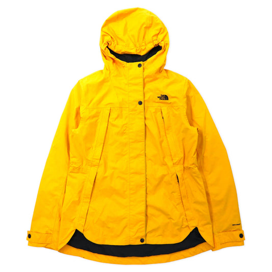THE NORTH FACE マウンテンパーカー M イエロー ナイロン DRYVENT 防水 ダブルジップ