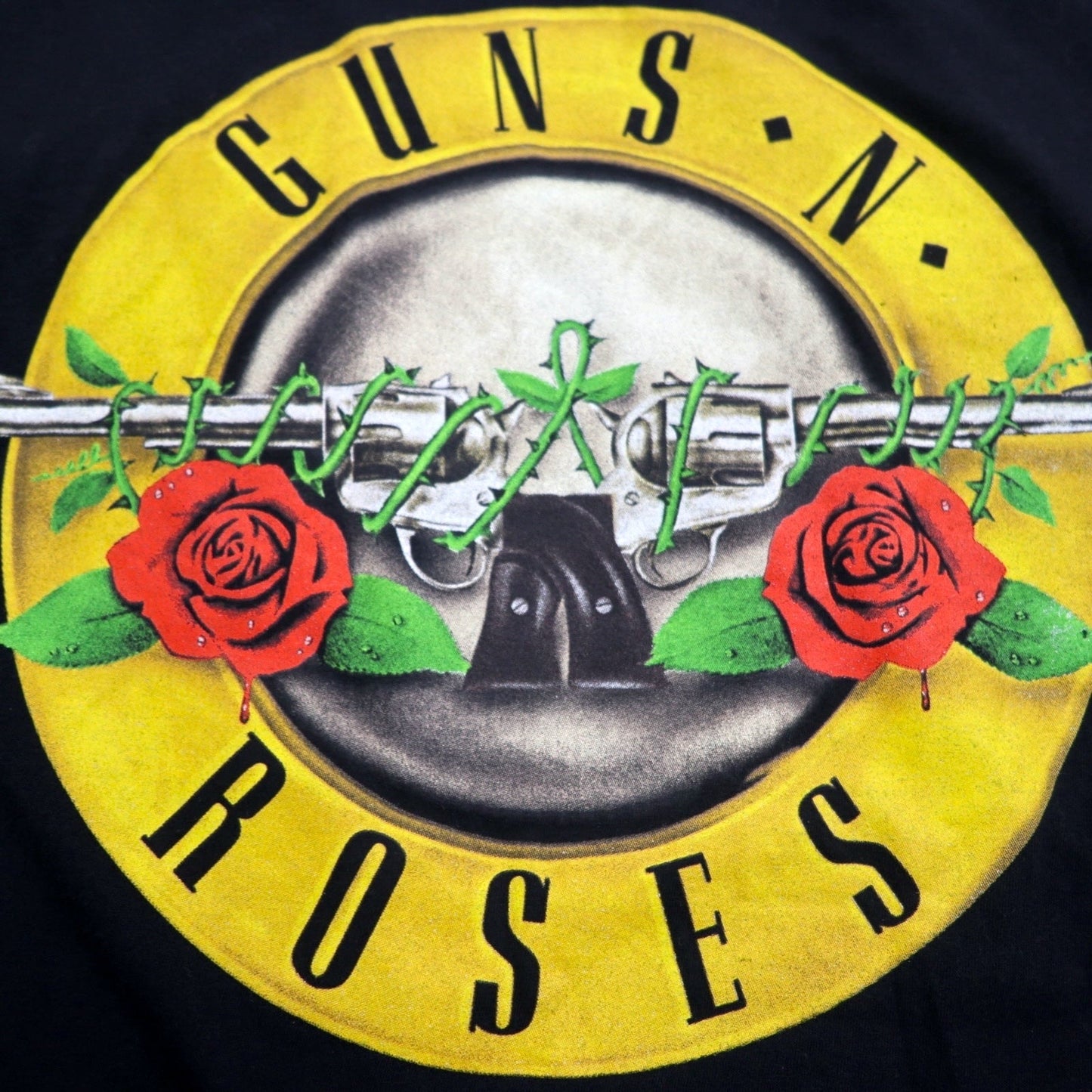 GUNS N' ROSES ガンズアンドローゼズ ロック バンド Tシャツ バンT XL ブラック コットン