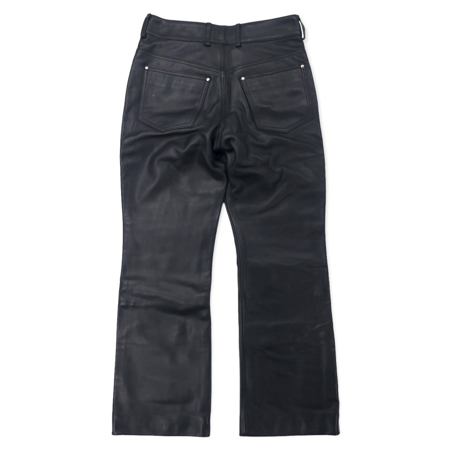 HARLEY DAVIDSON レザーパンツ 31 ブラック 牛革 ジッパーフライ 98146BC
