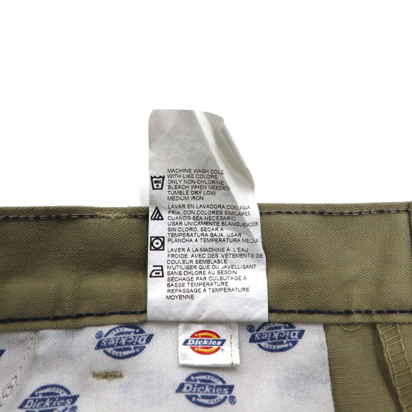 Dickies ハーフパンツ ワーク ショートパンツ L ベージュ ポリエステル コットン