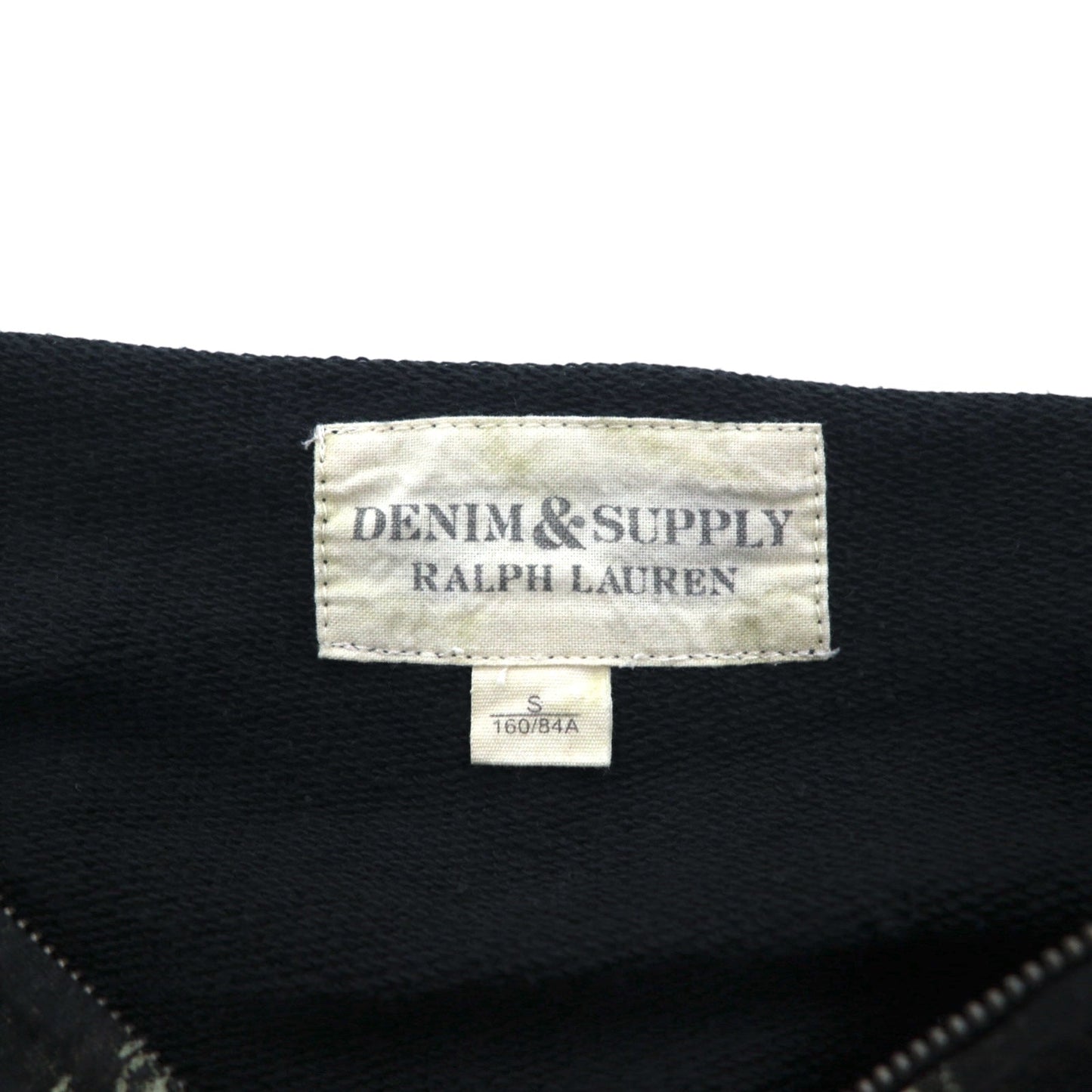 DENIM & SUPPLY RALPH LAUREN インディアンプリント フルジップパーカー S ブラック コットン