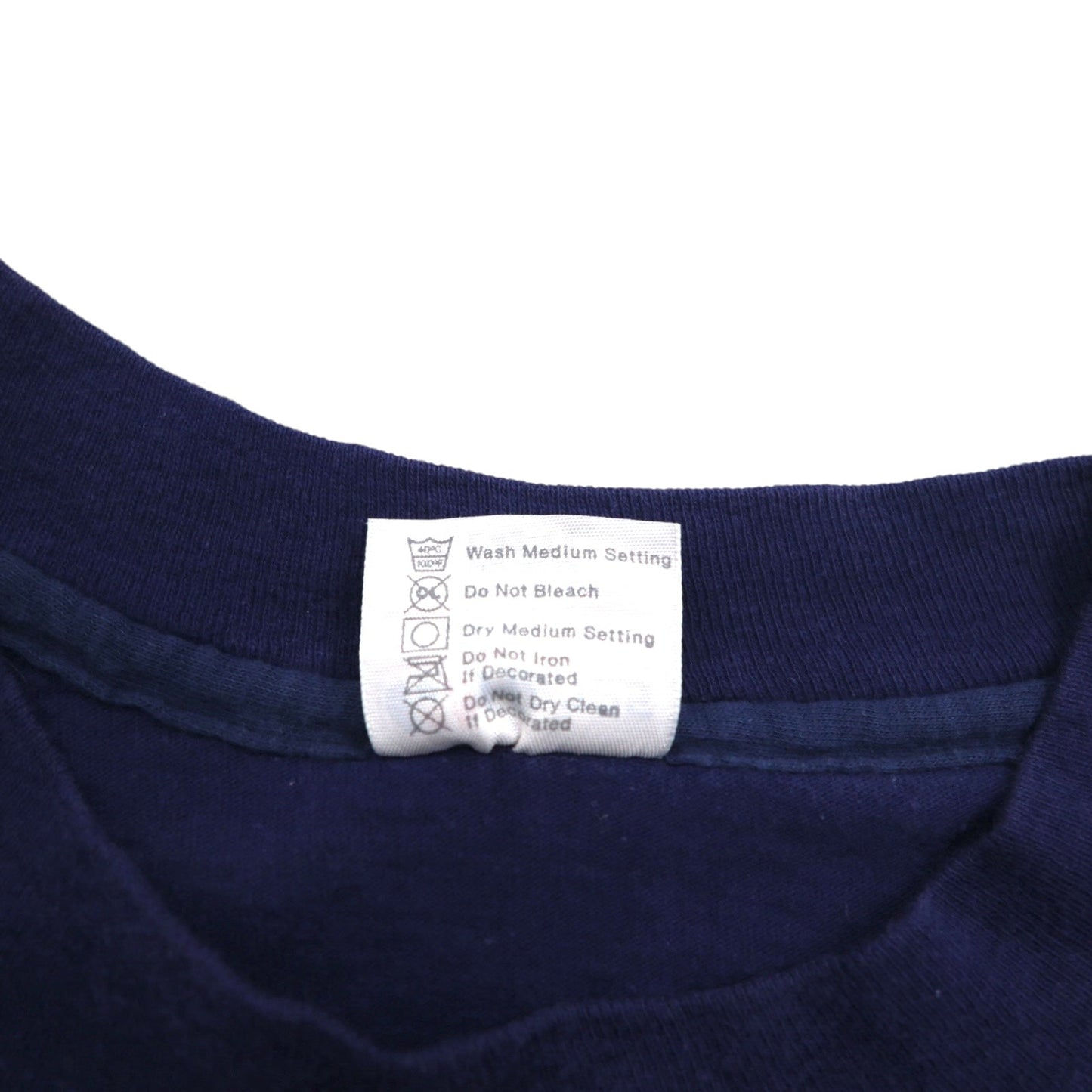 Hanes 80年代 USA製 シングルステッチ Beefy Tシャツ L ネイビー コットン GO OUT OF YOUR MIND