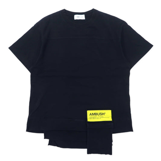 ambush ドッキング ロゴTシャツ 3 ブラック ポケット 12112078 日本製