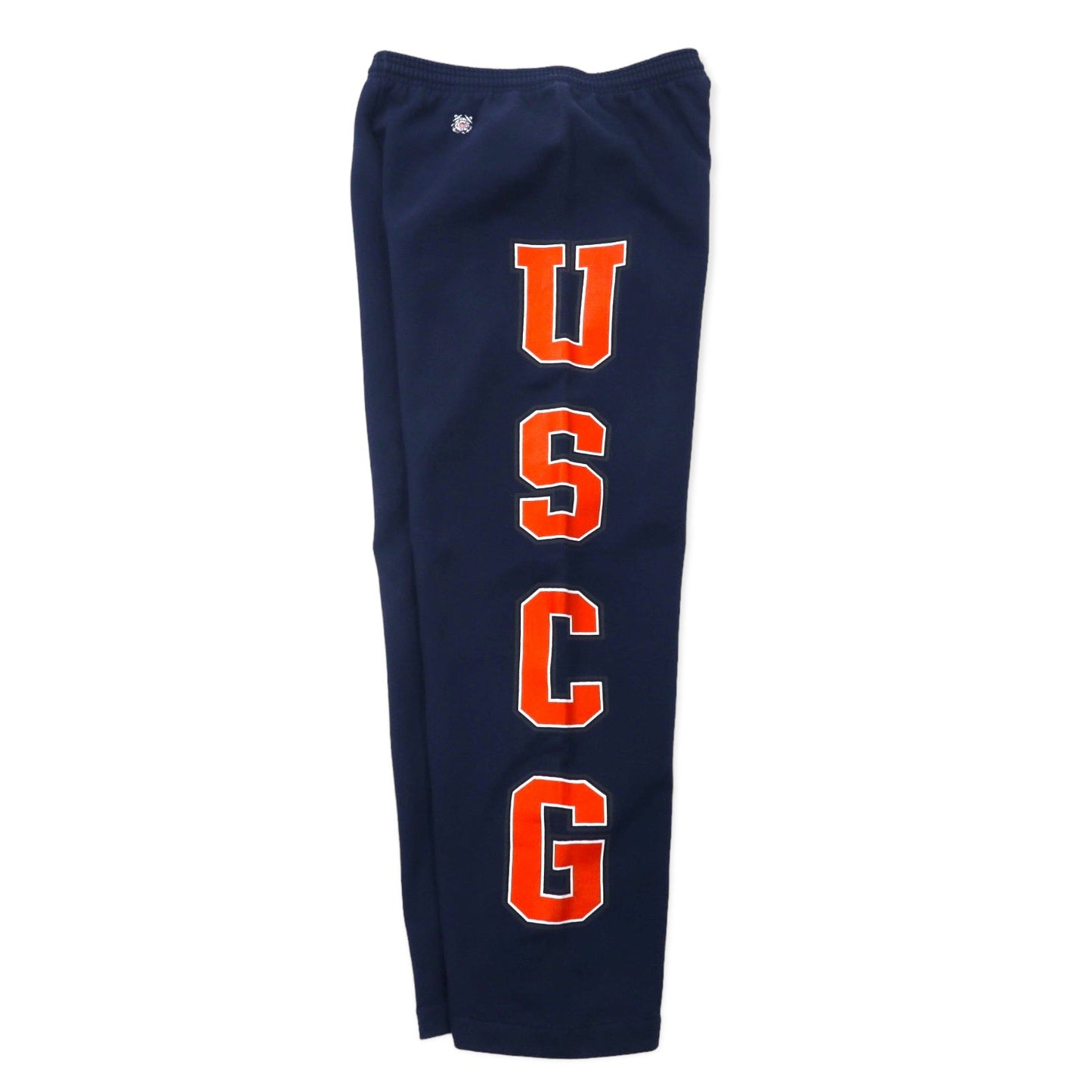 U.S. COAST GUARD 米軍 スウェットパンツ XL ネイビー コットン 裏起毛 USCG プリント ミリタリー