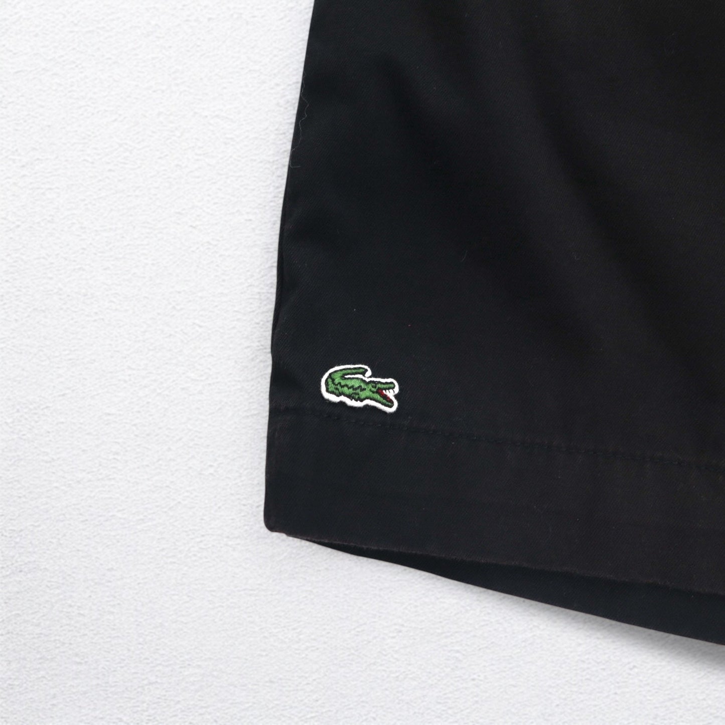 LACOSTE ツイル ショートパンツ ハーフパンツ L ブラック コットン Classic Fit Bermuda Short FH0561
