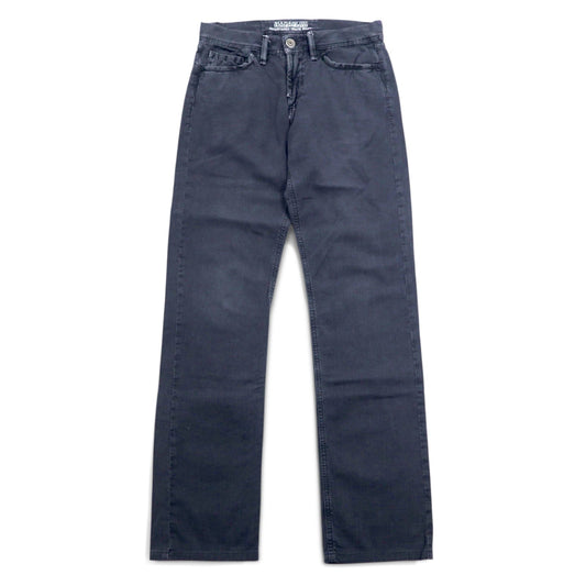 NAPAPIJRI ルーマニア製 ブラック デニムパンツ M グレー ストレート N0YUNUH89