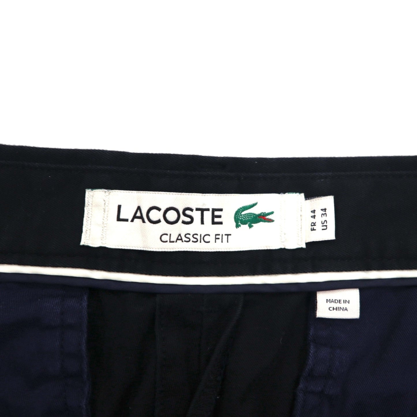 LACOSTE ツイル ショートパンツ ハーフパンツ L ブラック コットン Classic Fit Bermuda Short FH0561