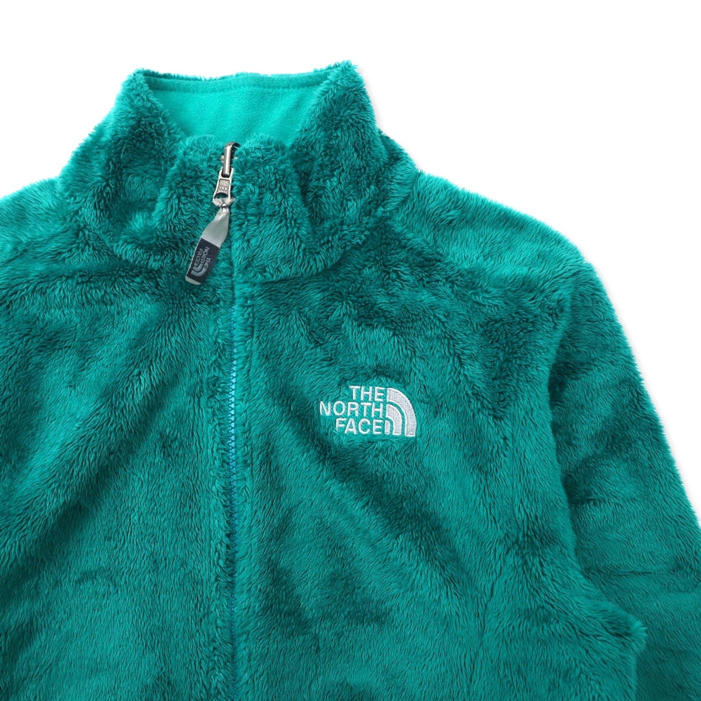 THE NORTH FACE シェルパフリースジャケット XS グリーンポリエステルロゴ刺繍