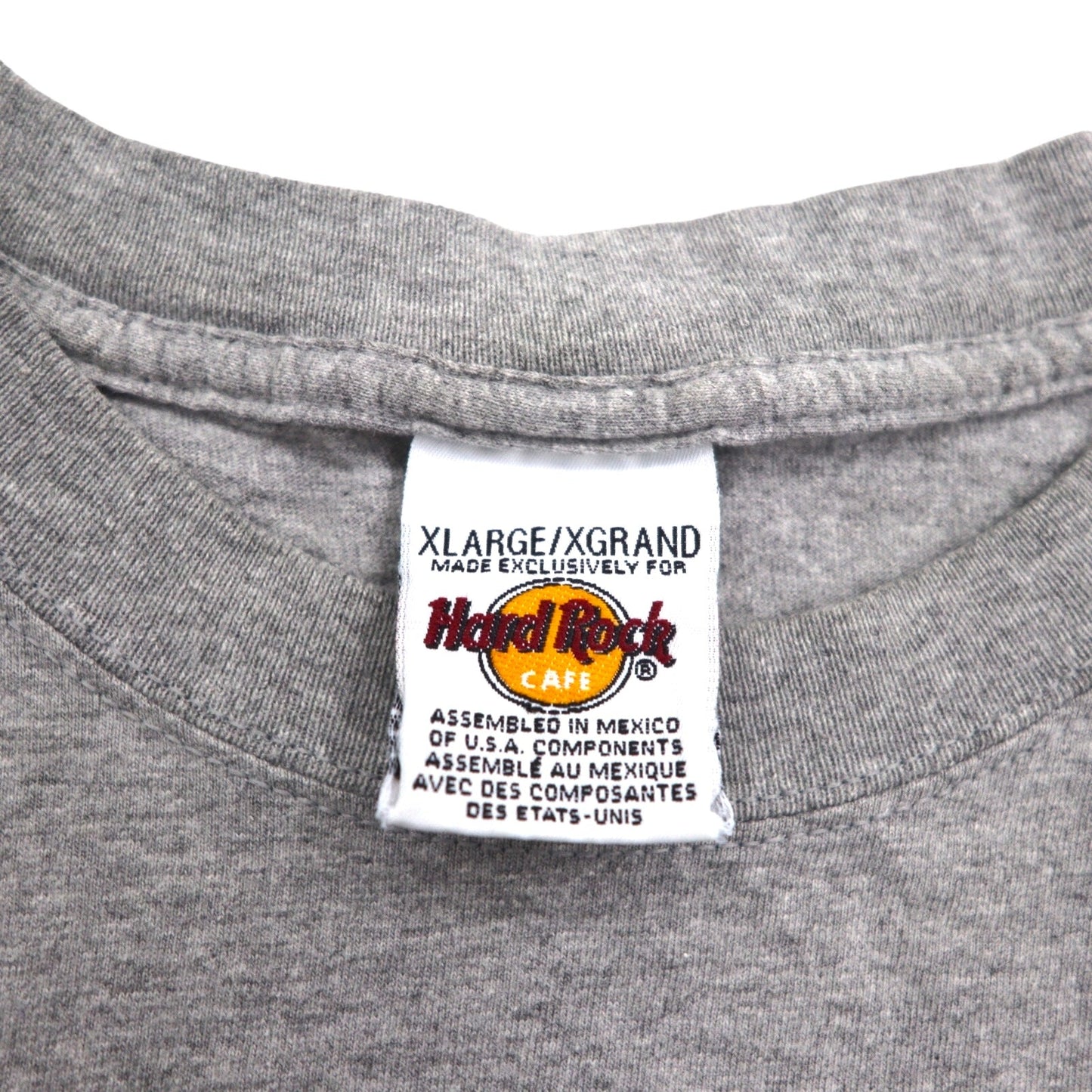 Hard Rock CAFE 90年代 ロゴプリント Tシャツ XL グレー コットン GATLINBURG メキシコ製